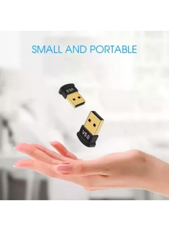 Terabyte USB Bluetooth Adapter for PC, 5.0 Bluetooth Dongle Receiver Supports Windows 11/10/8.1/7 for Desktop, Laptop, Mouse, Keyboard, Printers, Headsets, Speakers - Image 3